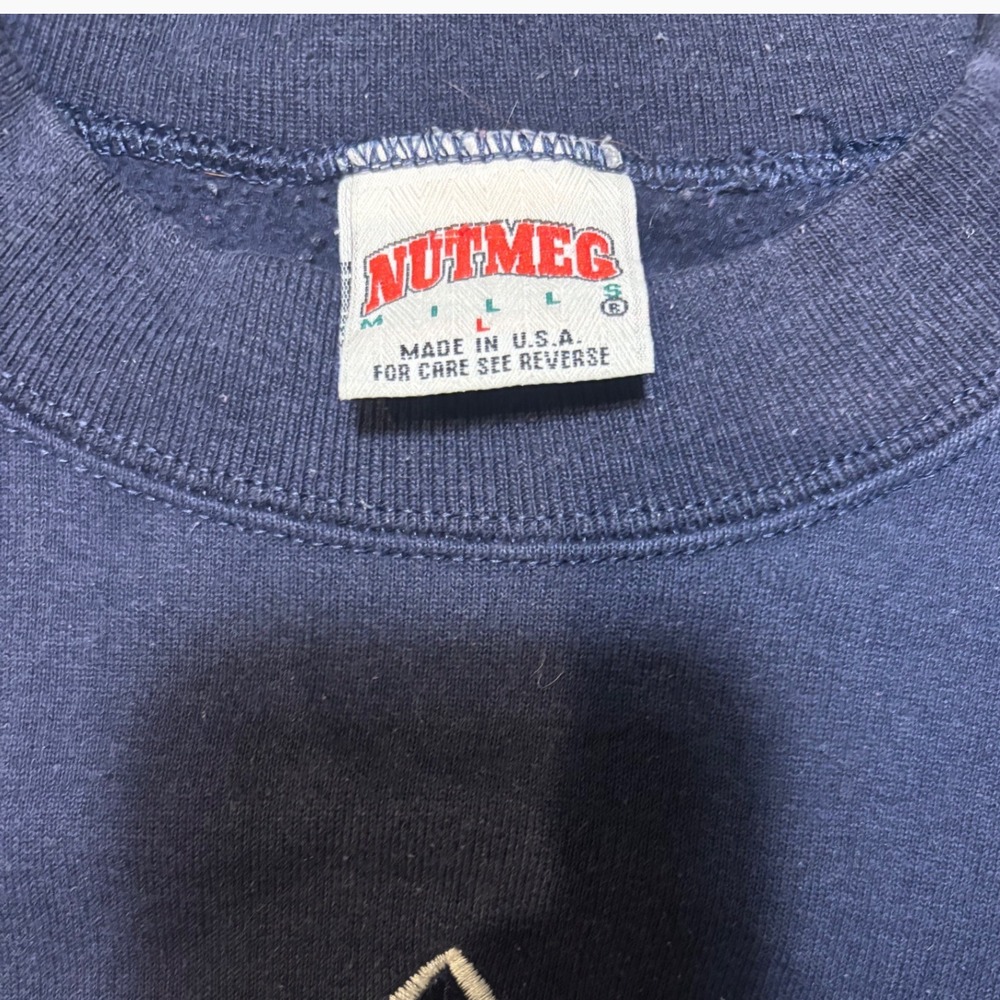 Vintage Michigan Wolverines Crewneck Nutmeg USA Embroidered XL 90s NCAA - Picture 5 of 8